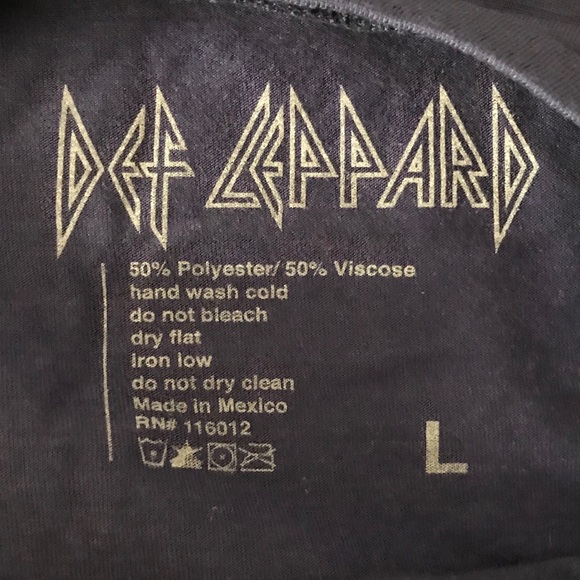 Def Leppard Pyromania Graphic Band Tee Shirt L - Picture 5 of 5